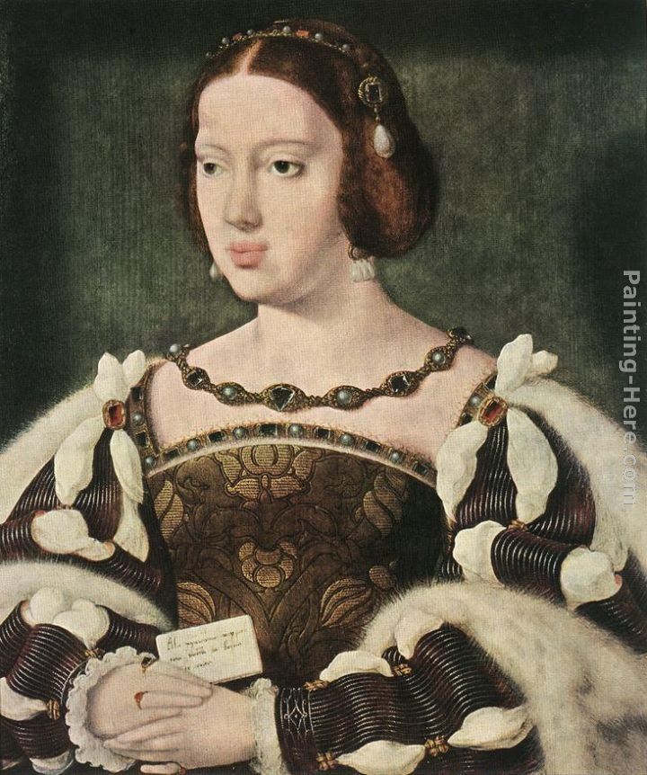 Joos van Cleve Portrait of Eleonora, Queen of France